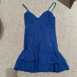 Goodnight Macaroon Blue Eyelet Dress
